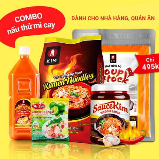 Combo nấu mì cay 7 cấp nhanh nhanh đơn giản